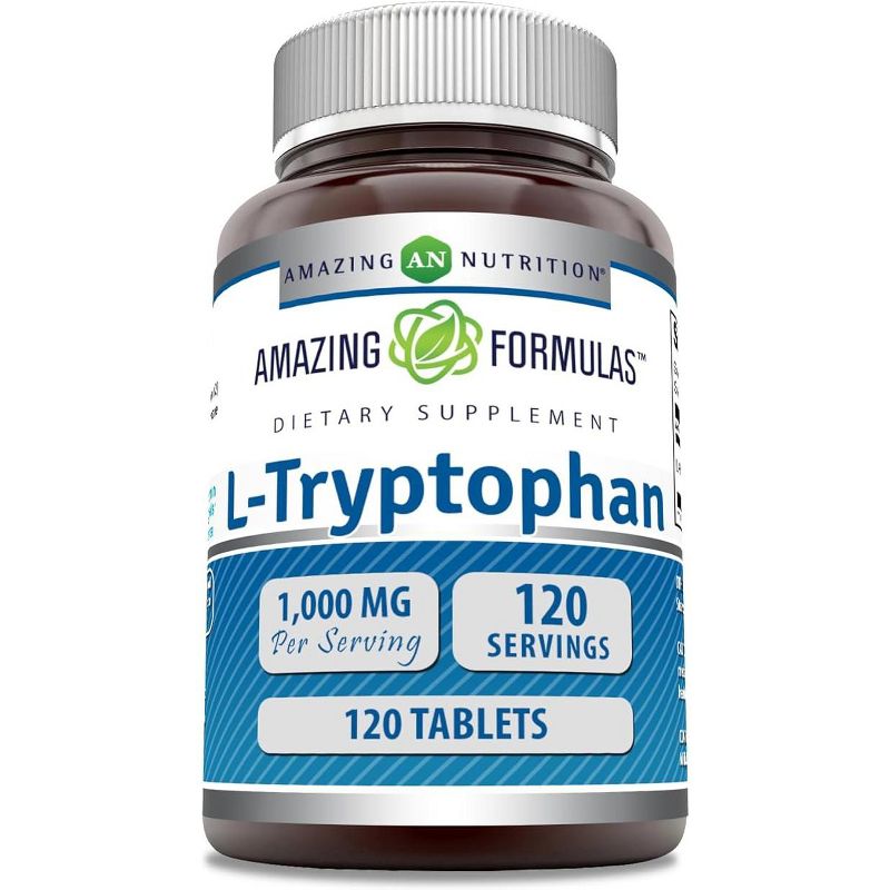 Amazing Formulas L-Tryptophan 1000 Mg 120 Tablets, 1 of 2