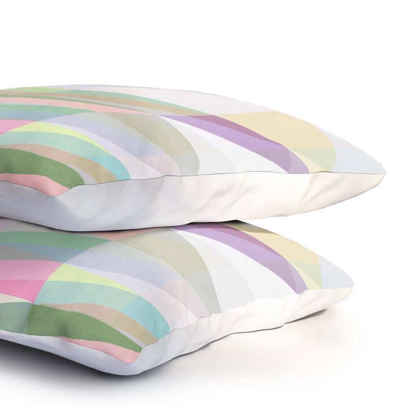 Mareike Boehmer Nordic Combination 8 XY Lightweight Pillowcase Standard Green - Deny Designs, 4 of 5