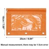 Unique Bargains Pencil Case for 3 Ring Binder Smooth Zipper Transparent Window for Folders - 2 of 4