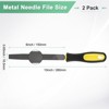 Unique Bargains Flat Metal File High Carbon Steel PVC Grip Handle Hand Files W PVC Grip - 3 of 4