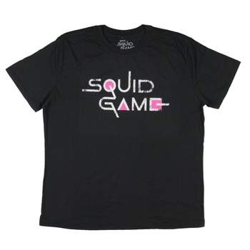 Squid Game Women's Circle Square Triangle Logo Design Graphic Print T-Shirt Adult