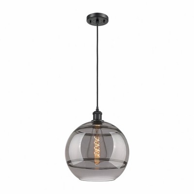 Rochester - 1 Light Cord Hung Mini Pendant In Industrial Style-13.38 Inches Tall and 12 Inches Wide