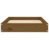 VidaXL Dog Bed Honey Brown 24.2 in.x19.3 in.x3.5 in. Solid Wood Pine - 4 of 4