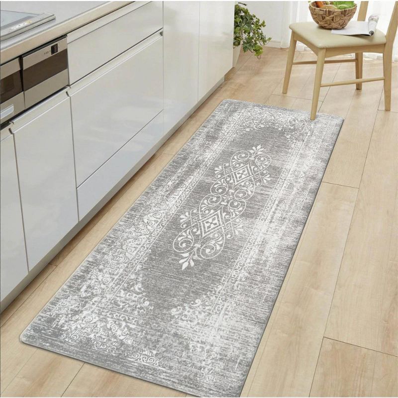 World Rug Gallery Distressed Traditional Vintage Design Anti Fatigue Standing Mat, 5 of 11