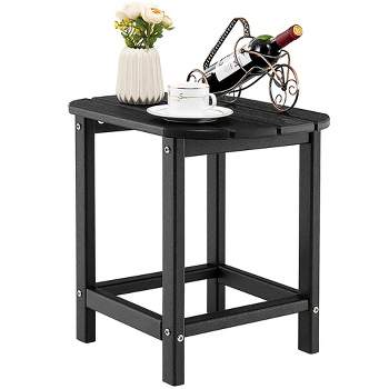 Vicllax Double Adirondack Side Table, Patio Outdoor End Table Weather  Resistant, Rectangular Table for Patio, Garden, Indoor Outdoor Companion,  Black, White, Grey, Navy – Vicllax Outdoor