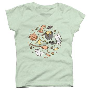 Girl's Design By Humans Halloween By kimprut T-Shirt