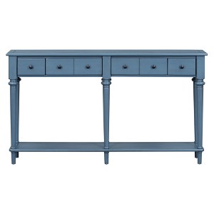 Bella Depot Retro 59.8" Console Table with 3 Drawers and Open Shelf - 1 of 4