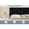 Bed Frames, Velvet Upholstered Bed Frame with Vertical Channel Tufted & Sturdy Wood Slats, Strong Wooden Slats/Platform Bed Frame Easy Assembly - 3 of 4