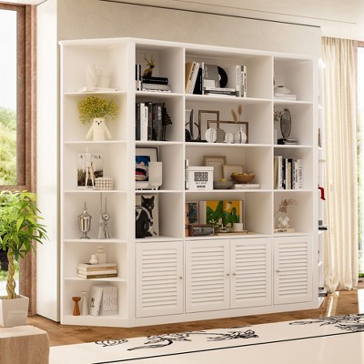 FUFU&GAGA White Simple Modular Cabinet, Free Combination Design, Various Storage Space, Creating Stylish Home Storage