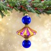 Cody Foster 5.0 Inch Merry & Bright Spindle Christmas Tree Ornament , Glass Top Shape Vintage (1PC) - 4 of 4