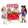 Our Generation Retro Pretzel & Popcorn Play Food Stand for 18" Dolls - Poppin' Plenty Snack Cart - image 3 of 4