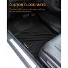 Floor Mats Fits 2019–2025 Silverado/Sierra 1500 & 2020–2025 2500HD/3500HD Crew Cab w/ Underseat Storage, All-Weather TPE Liners - 2 of 4