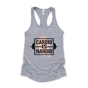 Simply Sage Market Women's Cardio Is Hardio Weight Racerback Tank - 1 of 4