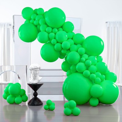 PartyWoo Balloons Green Matte Kelly 36 18 12 10 5 Inch 127 pcs