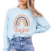 Simply Sage Market Teacher Livin' The Dream Rainbow Garment Dyed Long Sleeve - 2 of 4