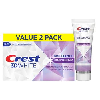 Crest 3D White Brilliance Vibrant Toothpaste - Peppermint - 4.6oz/2pk
