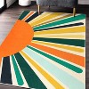 Washable Rugs Area Rugs for Living Room Bohemian Rugs for Bedroom Large Carpets Ultra Soft Faux Wool Dining Room Rug Non Slip&Non-Shedding - 2 of 4