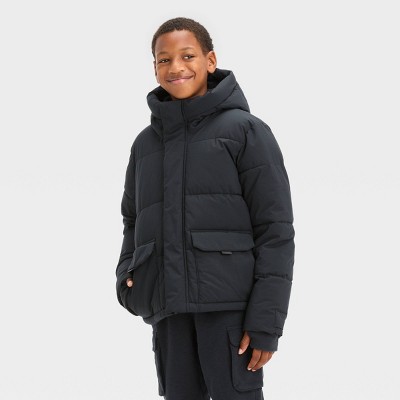 Boys' Solid Puffer Jacket - All In Motion™ : Target
