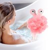 Unique Bargains Cartoon Bath Shower Body Puffs Loofah Sponge 5.51"x4.72" Pink 1 Pc - 2 of 4