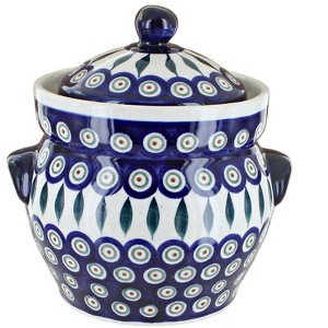 Blue Rose Polish Pottery 1125 Zaklady Small Container - 1 of 2