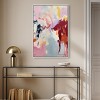 Art Remedy Burgundy over Lavender Retro Abstract Wall Art Framed - 2 of 4