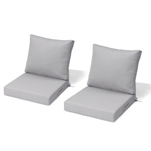 Pellebant Outdoor Deep Seat Cushion Set 24 x 24 Inch Polyester Fabric Patio Furniture Cushions with Removable Cover for Chair Sofa Couch - 1 of 4