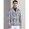 INSPIRE CHIC Men's Party Festival Peak Lapel Double-Breasted Animal Print Blazer - 2 of 4