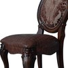 Versailles 21" Dining Chairs Cherry - Acme Furniture: Traditional Style, Button Tufted, Nailhead Trim - image 4 of 4