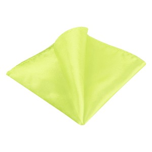 INSPIRE CHIC Men's Wedding Party Solid Color Self-Folded Pocket Squares - 1 of 4