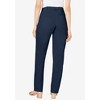 Jessica London Women's Plus Size Petite Stretch Cotton Chino Straight Leg Pant - 3 of 4