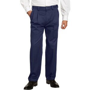 KingSize Men's Big & Tall Classic Fit Wrinkle-Free Expandable Waist Pleat Front Pants - 1 of 4