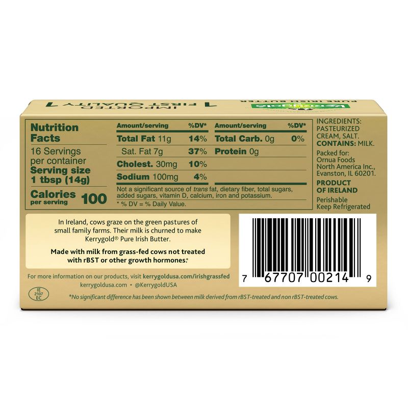 Kerrygold Grass-Fed Pure Irish Salted Butter Sticks - 8oz/2ct, 4 of 6