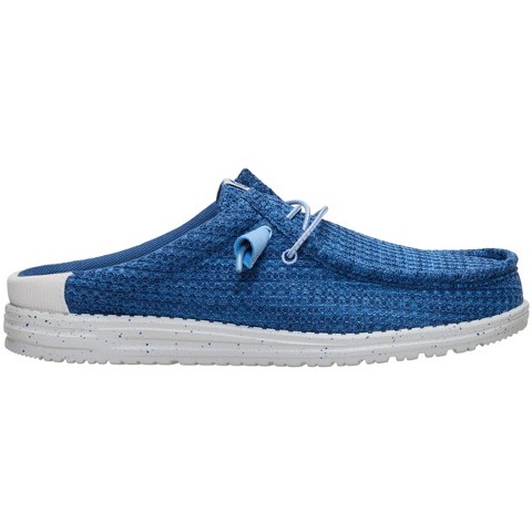 HEYDUDE Mens Wally Slip Multi Mesh , Ensign Blue/Multi, 10