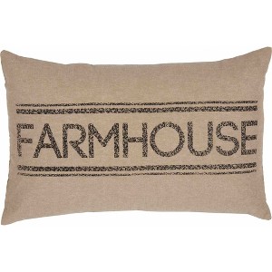 Sawyer Mill Charcoal Farmhouse Pillow 14x22 VHC Brands - 1 of 4