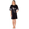 Disney Villains Womens' Maleficent It's You Nightgown Pajama Shirt Dress Black - 4 of 4