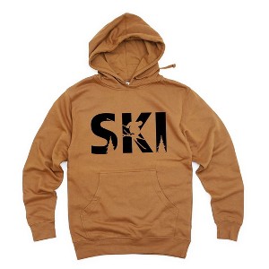 Simply Sage Market Women's Graphic Hoodie Ski With Trees - 1 of 3