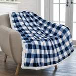 PAVILIA Soft Fleece Blanket Throw for Couch, Lightweight Plush Warm Blankets for Bed Sofa with Jacquard Pattern