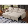 ChicFurnit Sectional Sofas Elegant Storage Sofa with Pull Out Loveseat and Removable Cushions for Living Room, Beige, 82"*53"*34.5" - 4 of 4