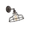 Chloe Lighting Jaxon Industrial-Style 1 Light Rubbed Bronze Indoor Wall Sconce 10"Wide - 2 of 4