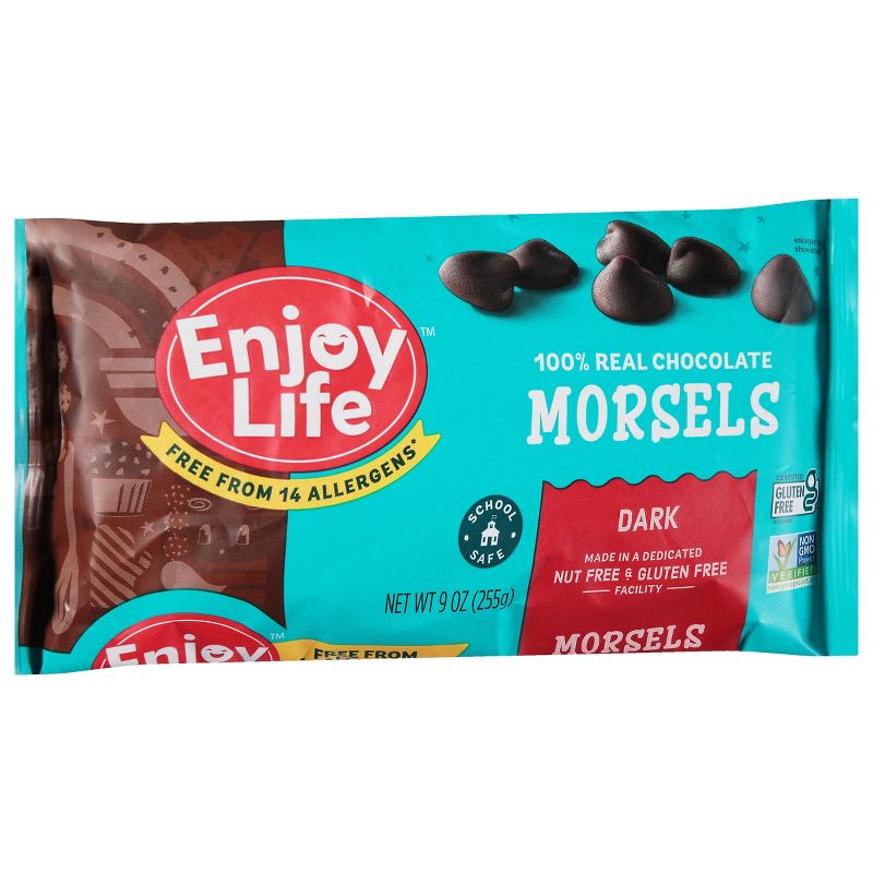 Enjoy Life Dark Chocolate Dairy Free Vegan Baking Morsels - 9oz, 3 of 10
