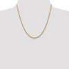 Black Bow Jewelry 2.75mm 14k Yellow Gold Solid Light Diamond Cut Rope Chain Necklace - 2 of 4