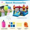 Infans 3-in-1 Kids Bouncer w/Slide Large Jumping Area & Basketball Hoop w/ 520W Blower - 3 of 4