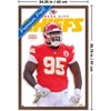 Trends International NFL Kansas City Chiefs - Chris Jones Feature Series 25 Framed Wall Poster Prints - 3 of 4