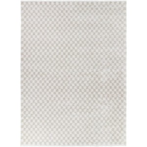 Balta Rugs 7'10"x10' Castle Checkered Plush Area Rug Cream - 1 of 4