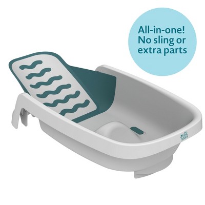 The First Years Sure Comfort 4-in-1 Reclining Newborn to Toddler Baby Bathtub - White