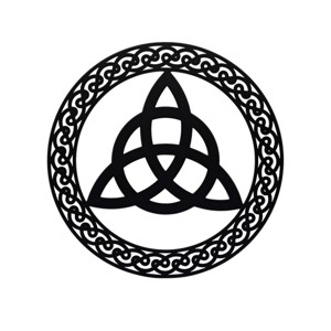Slickblue Celtic Metal Wall Art – 12" Round Hanging Decor in 8 Irish Designs & 4 Finish Options for Home - 1 of 4