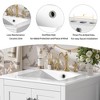 KTMBDW Bathroom Vanity, Bathroom Vanity with Sink, Farmhouse Wood Fixture Stand Pedestal Bathroom Cabinet with Drawer, Easy Assembly - 4 of 4