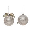 Transpac Glass Rustic Reindeer Ornament Set of 2 Christmas Home Decorations - 3 of 3
