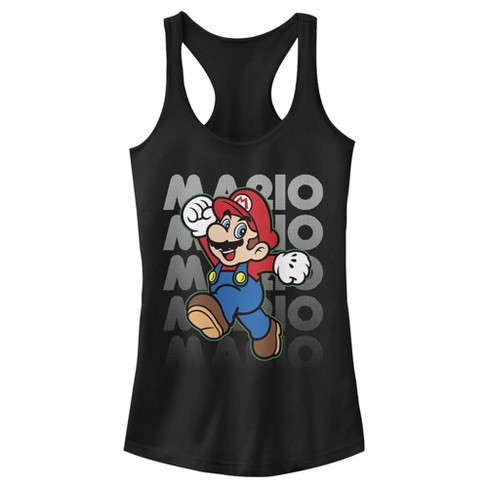 Juniors Womens Nintendo Super Mario Jump Racerback Tank Top - image 1 of 4