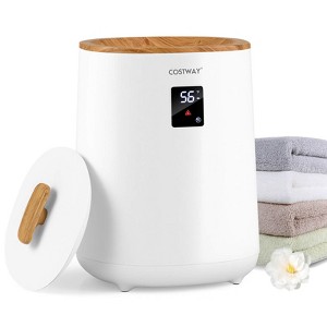 Costway 18L Towel Warmer for Bathroom with LED Display Auto Shut off for 2 40” x 70” Towels - 1 of 4